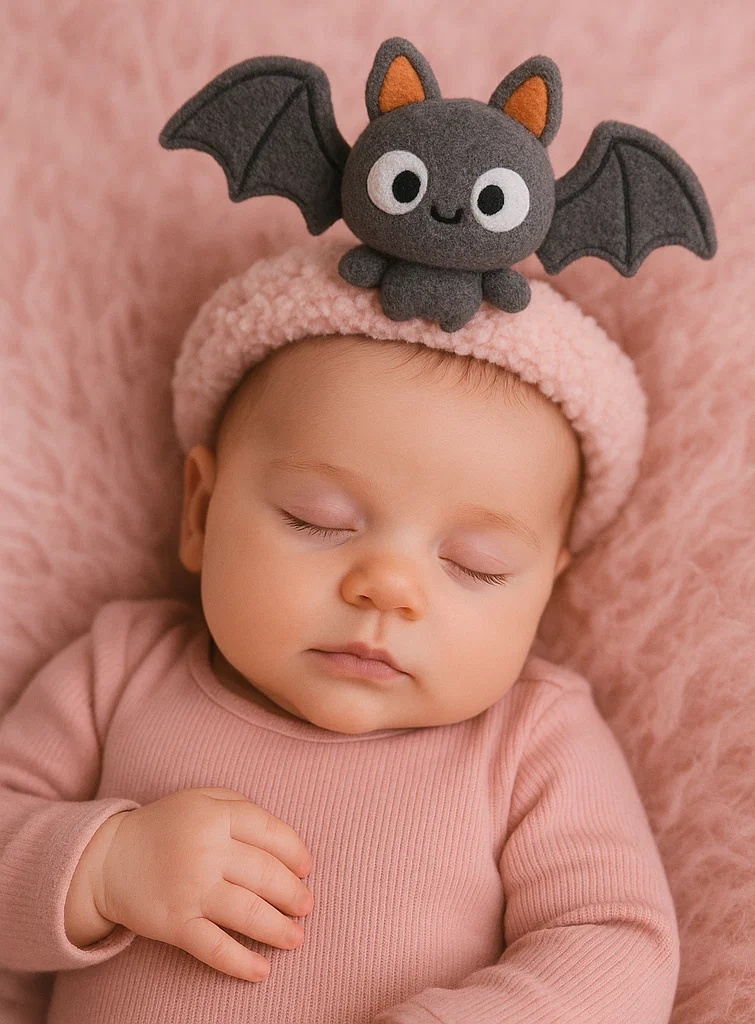 Plush Bat Baby Headband – Cute Cartoon Newborn Infant Hair Accessory