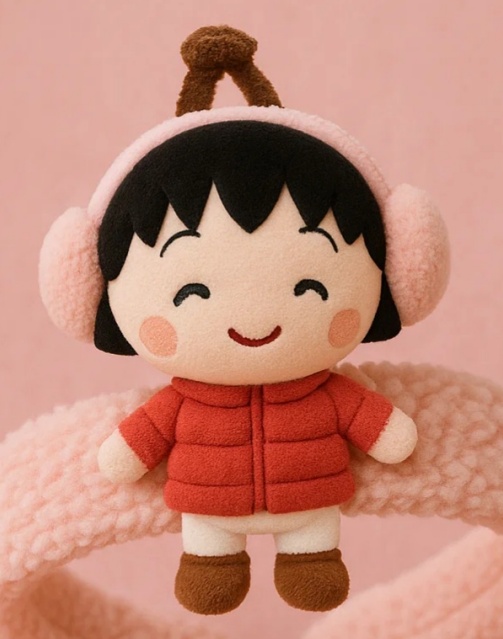 Red Dress Girl Plush Baby Headband – Cute Infant Hair Accessory for Daily Wear & Photoshoots