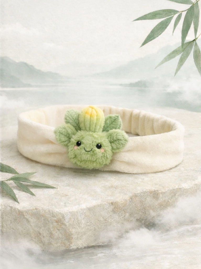 Charming Green Cactus Baby Headband - Cute and Comfortable