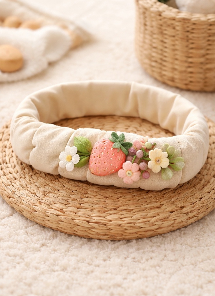 Pastel Baby Headbands for Girls – Popular Plush Elements – Excellent for Baby Clothing Matches