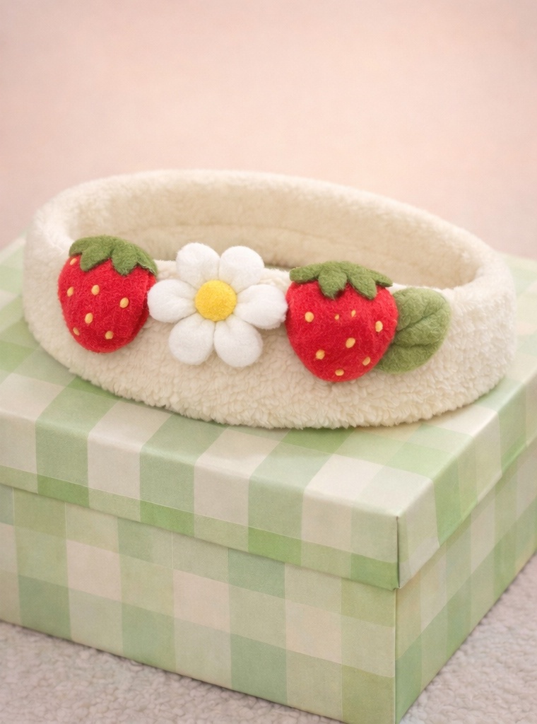 Whimsical Baby Headband with Mushrooms and Flowers – Adorable and Comfortable for Infants