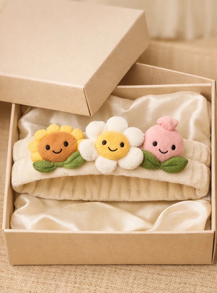 Adorable Strawberry and Daisy Baby Headband – Comfortable and Cute for Newborns