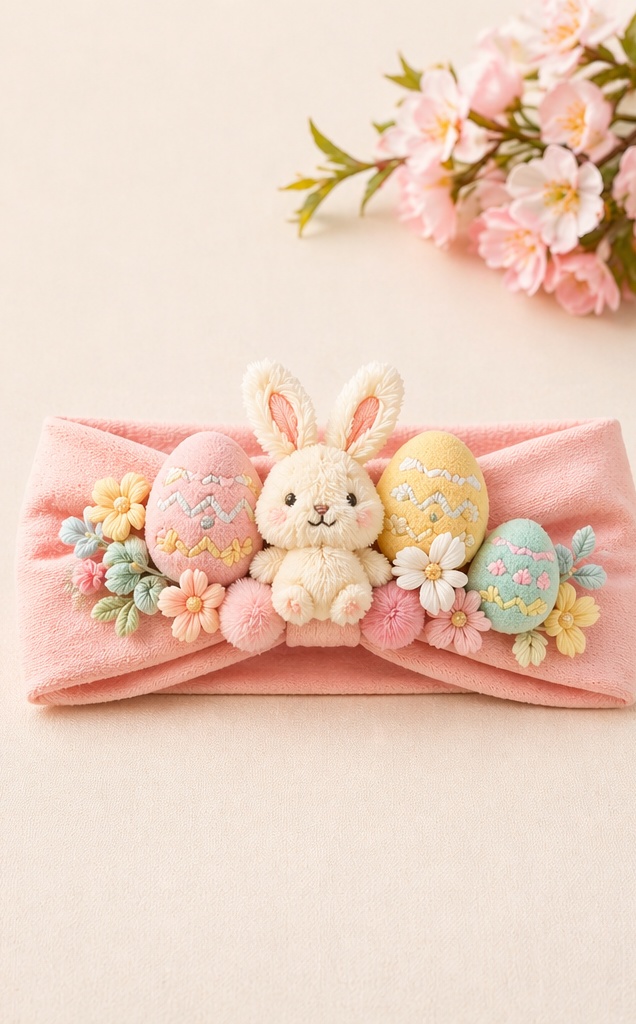 OEM ODM Wholesale Easter Bunny & Egg Baby Headband | Custom Factory Supplier