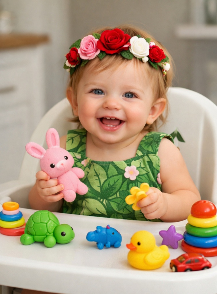 Adorable Cozy Plush Newborn Headband with Floral Accent for Baby Boutique Collections