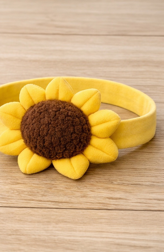 Floral Cozy Plush Baby Headband for Newborn Photoshoots and Daily Styling