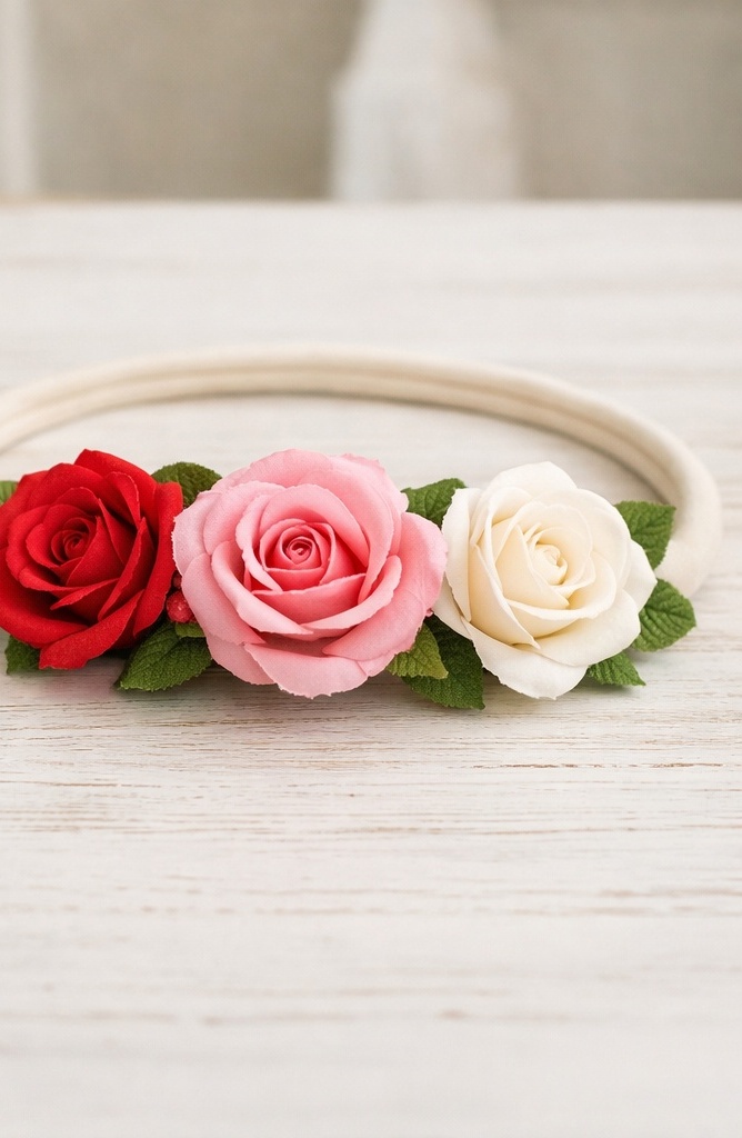 Soft Floral Plush Infant Headband with Cozy Decorative Toy Style for Baby Girls