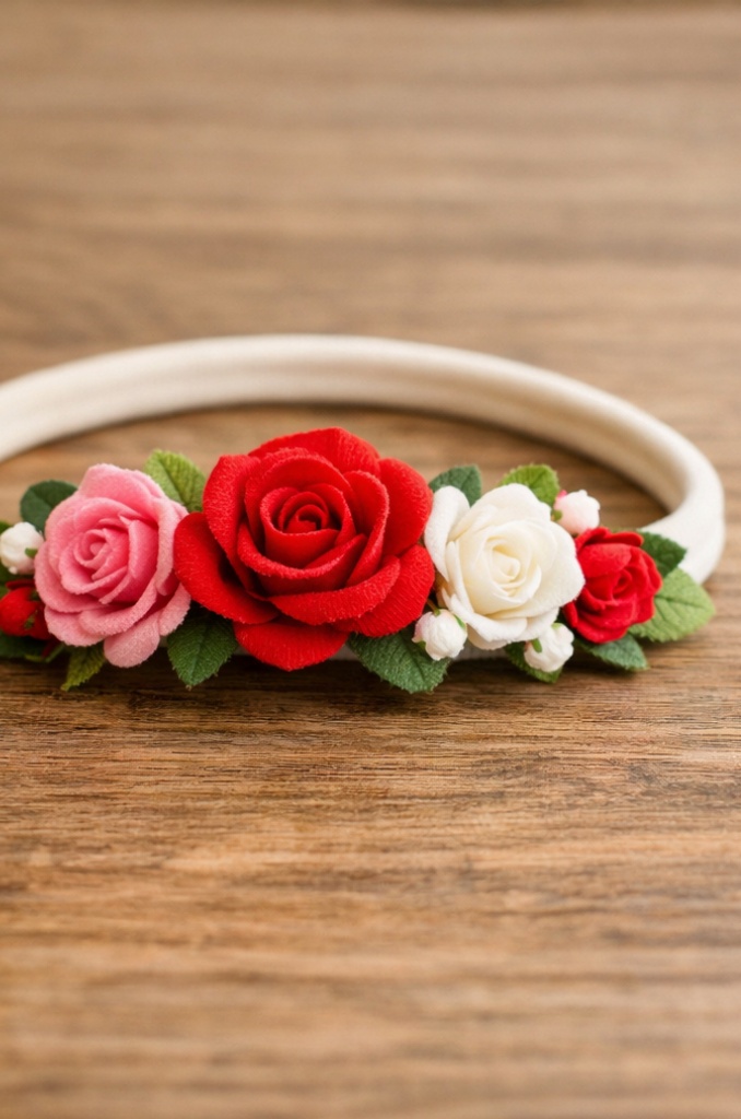 Adorable Cozy Plush Newborn Headband with Floral Accent for Baby Boutique Collections