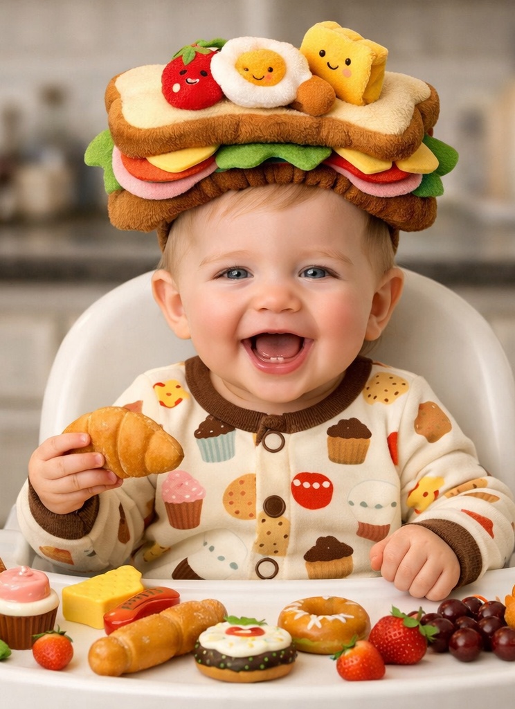 Soft and Breathable Cotton Baby Headbands for Newborns, Eco-Friendly Detachable Cartoon Designs