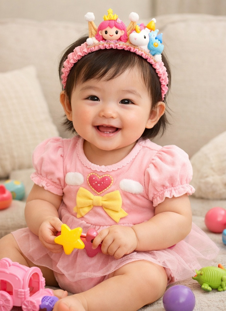 Soft Baby Headbands Made from Organic Cotton, Featuring Detachable Cartoon Characters for Newborns