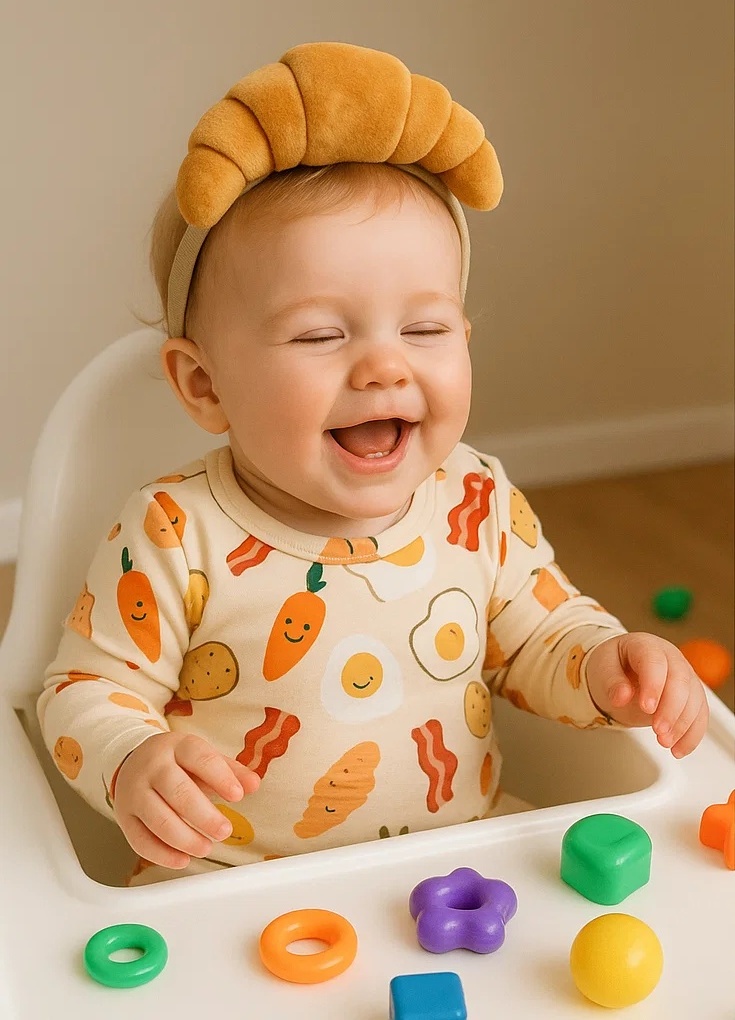Baby Cartoon Croissant Headband