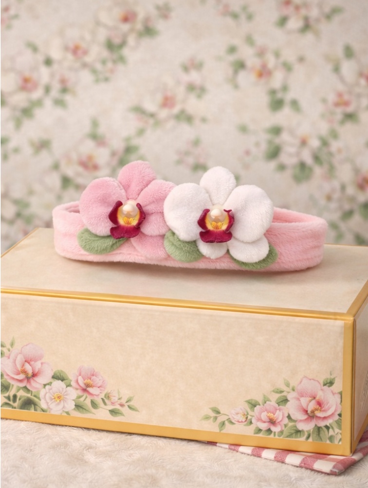 Radiant Halo Pink and Yellow Daisy Plush Baby Headband - Soft and Comfortable Baby Accessory for Photos and Daily Wear
