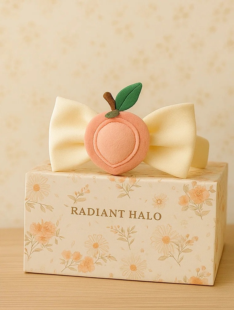 Peach Baby Headband Set
