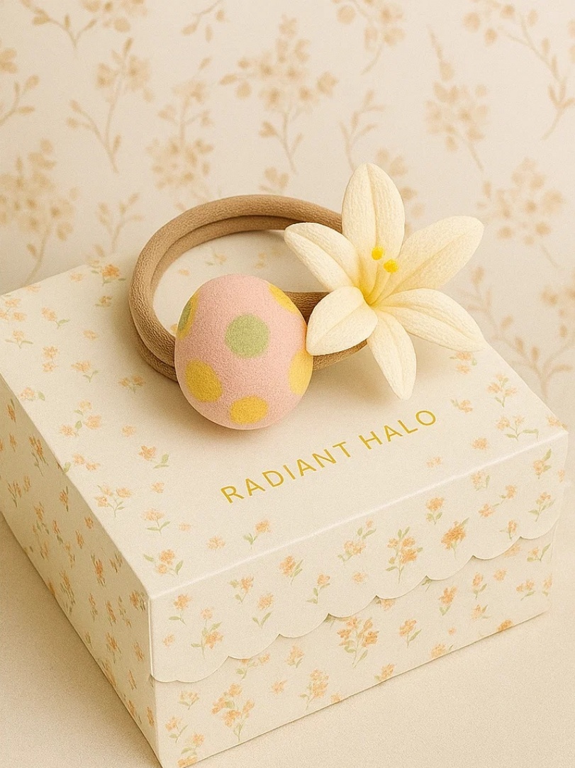 Pastellfarbenes Osterei & Blume Baby Stirnband – Frühling Festlicher Look