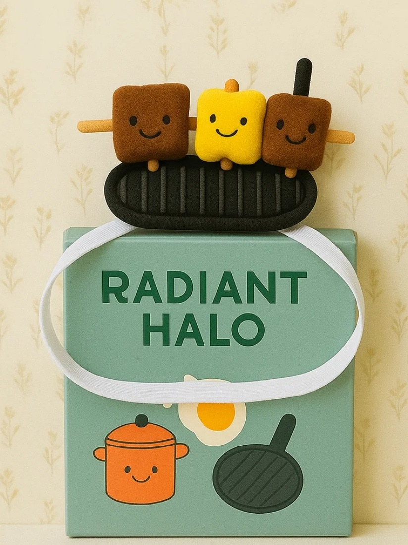 Diademă Creativă cu Legume și Frigărui pentru Bebeluși – Perfectă pentru Micii Chefi!