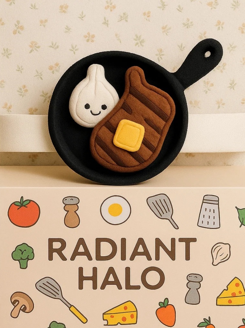 Diadème de Chef Créatif pour Bébé avec Steak – Un Accessoire Gourmand pour Petits Chefs!