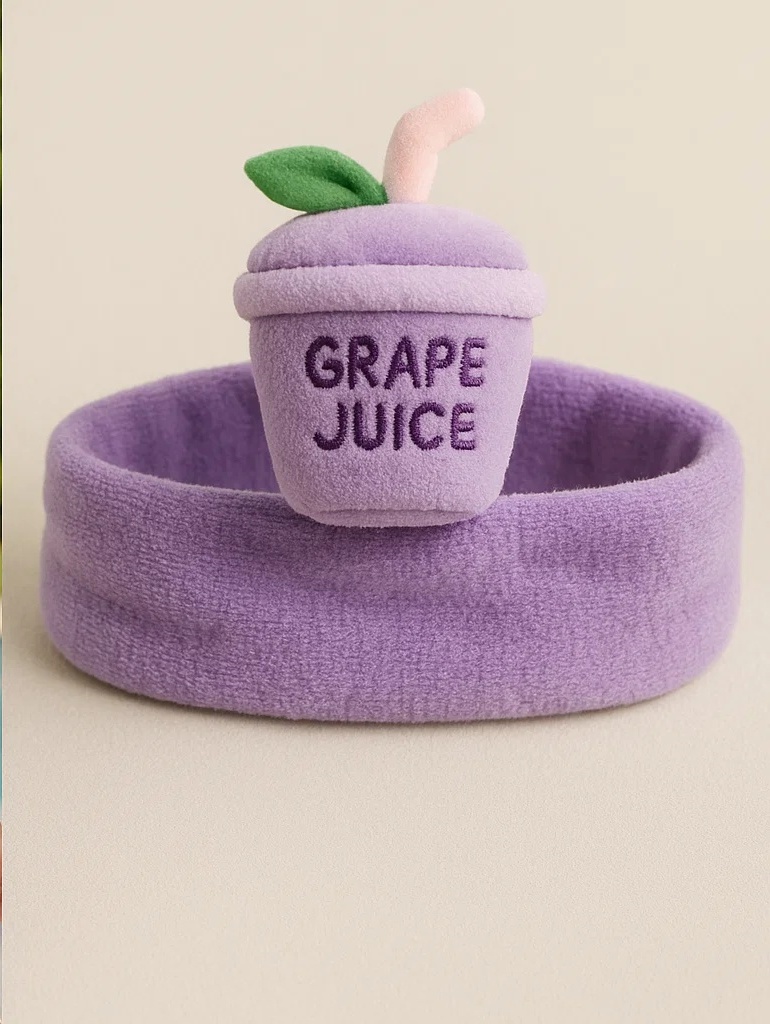 Grape Fruit Juice Baby Plush Headband