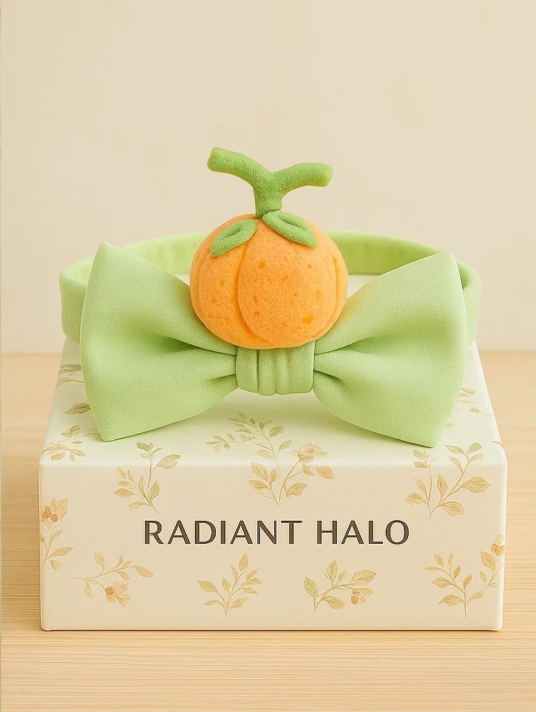Peach Baby Headband Set