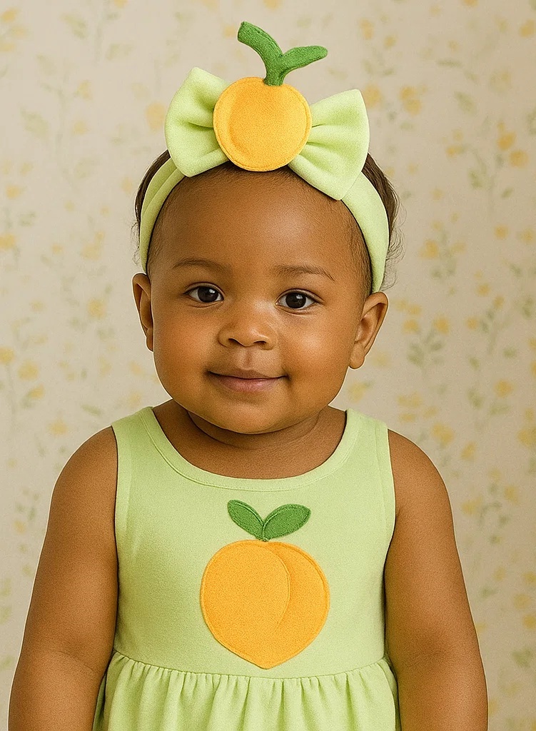 Melon Slice Baby Headband Set