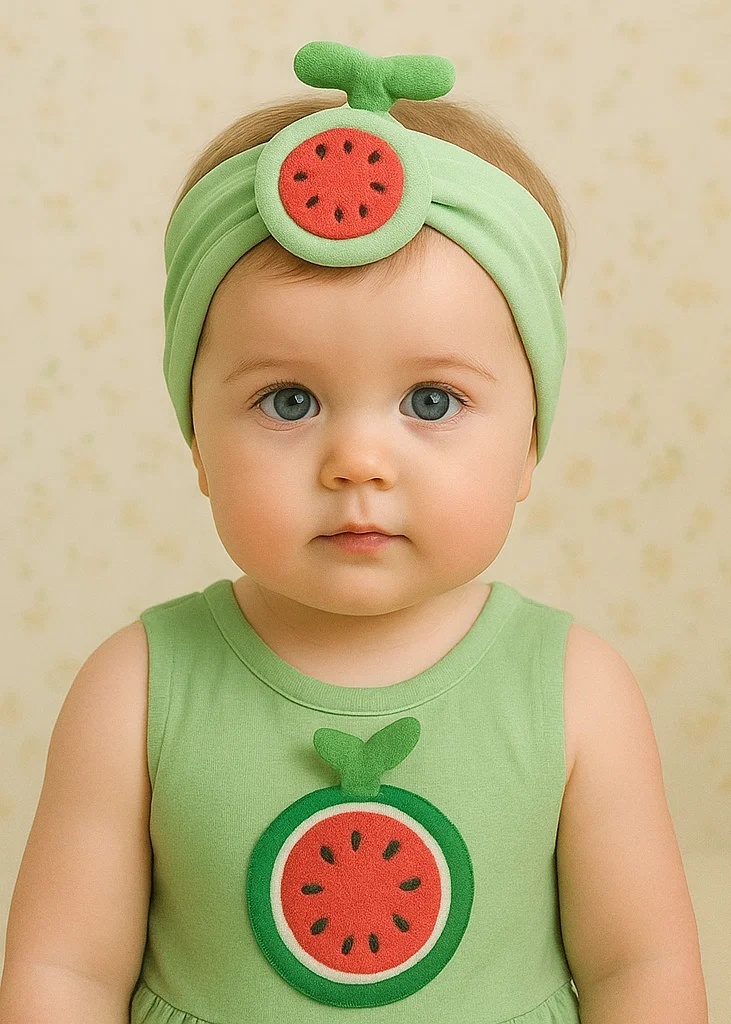 Watermelon Baby Headband Set
