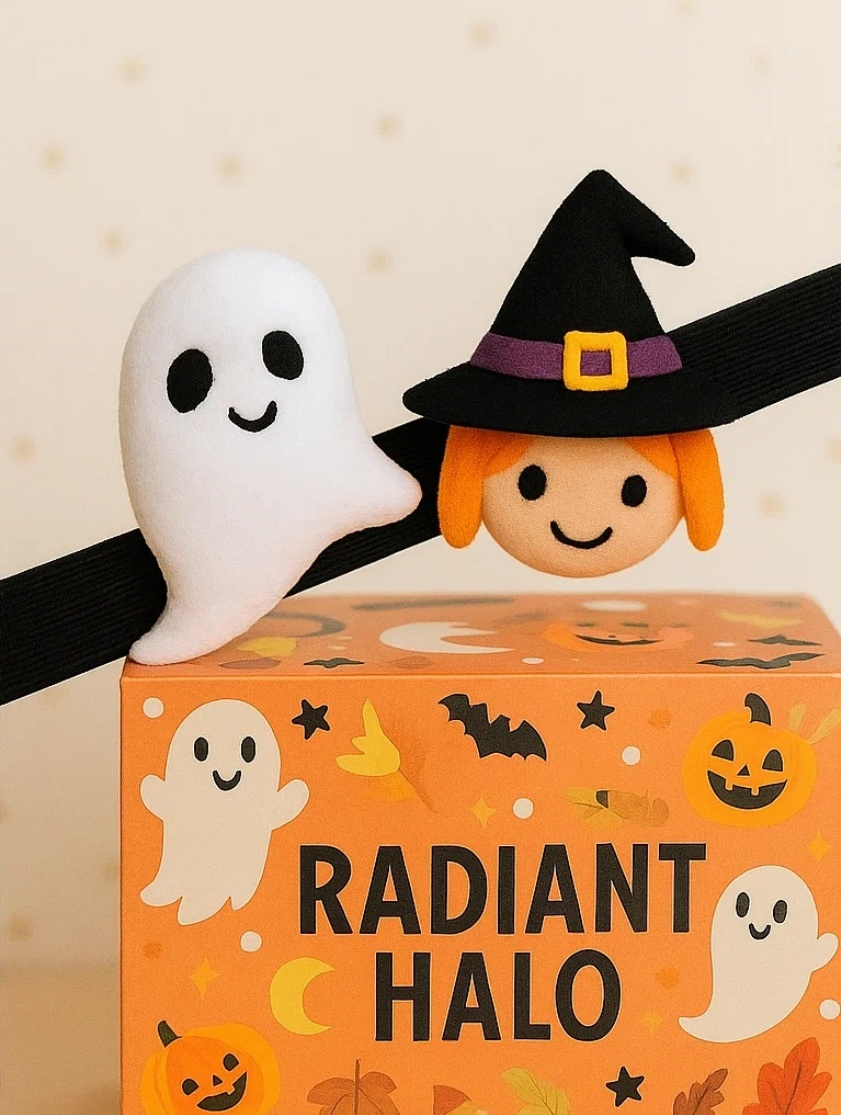 Halloween Baby Hairband with Cute Witch – Soft and Comfortable Costume Accessory