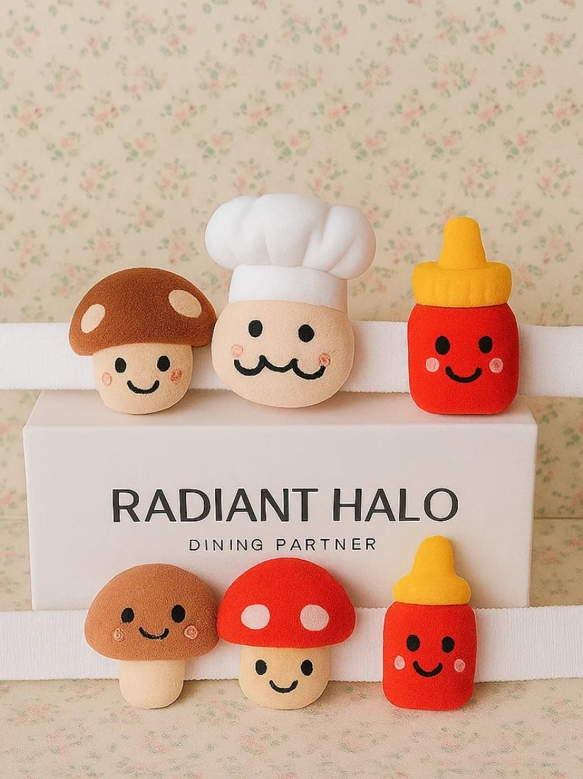 Fun and Playful Chef Headband with Mushrooms, Mustard, and More for Babies!