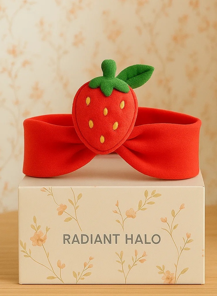 Strawberry Shaped Baby Headband, Cute and Comfortable for Daily Wear