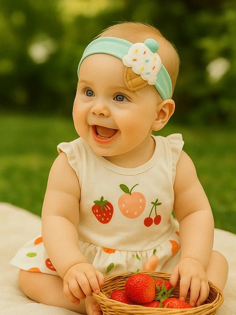 Fruit Delight Ice Cream Headband for Toddlers