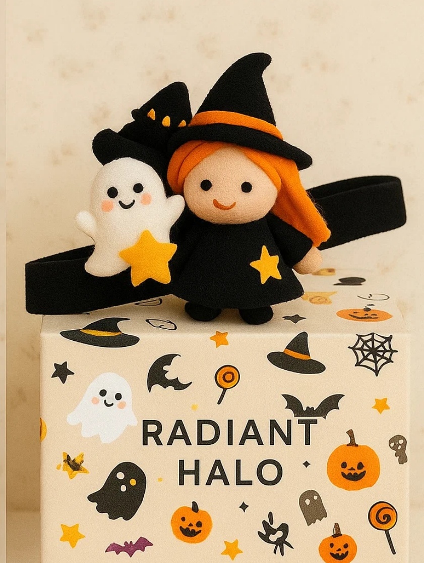 Dětská Halloweenová čelenka - Duch a dýně