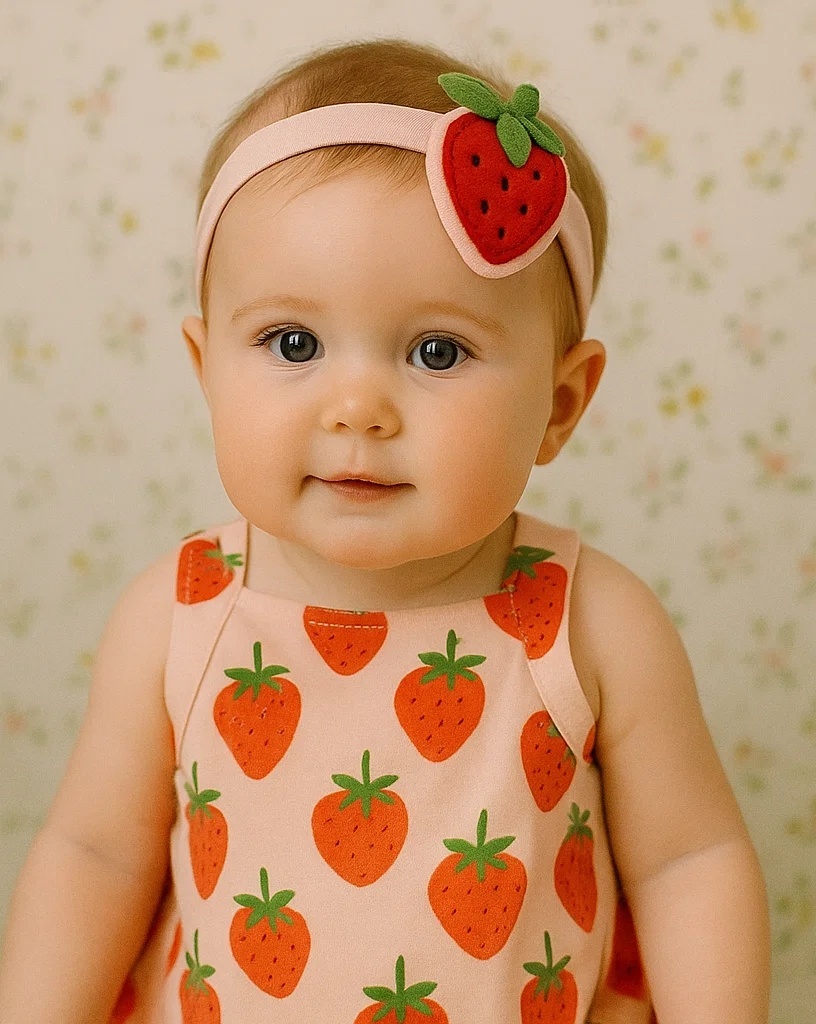Strawberry Baby Headband - Adorable and Soft