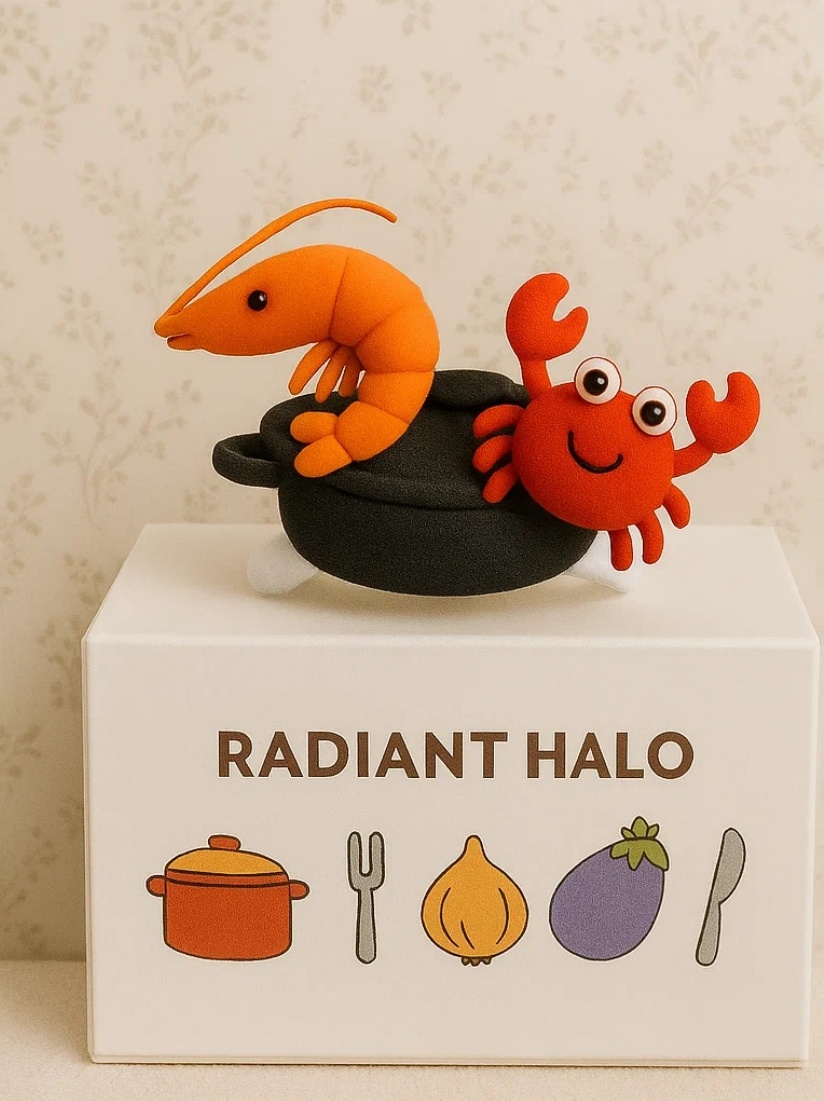 海鮮鍋のエビとカニベビーヘッドバンド - Radiant Halo