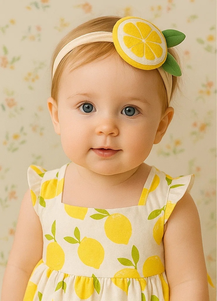 Lemon Baby Headband - Sweet and Bright for Your Little One