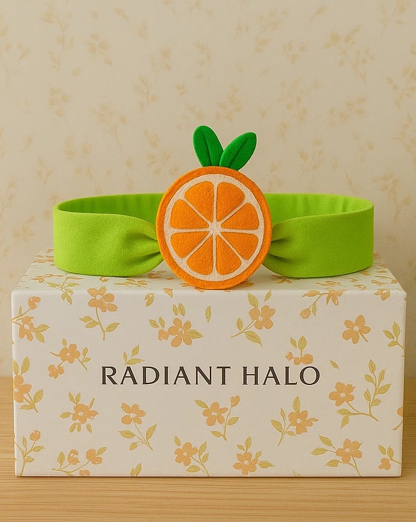 Orange Baby Headband - Vibrant and Playful