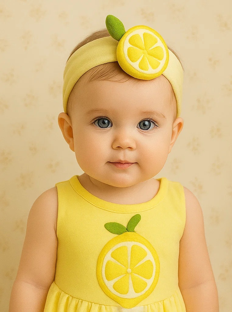 Orangen Baby Haarband - Fröhliches und Lebendiges Design