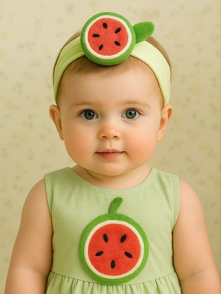 Diadema para bebé Limón - Dulce y Brillante para tu Pequeñín
