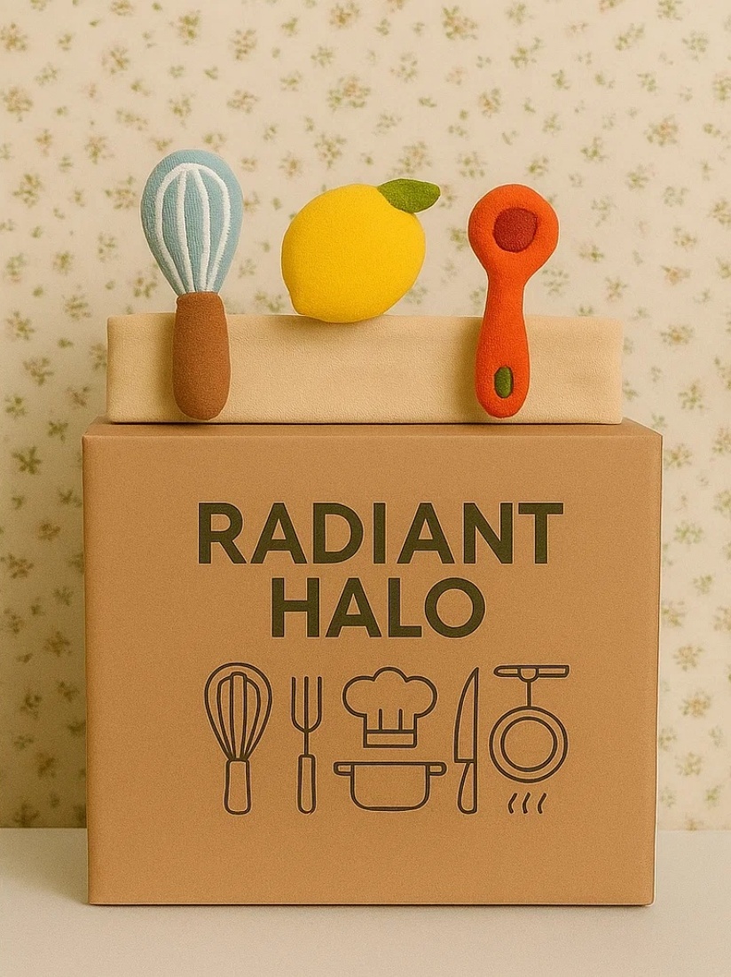Banda de bebê com utensílios de cozinha e brinquedos - Radiant Halo