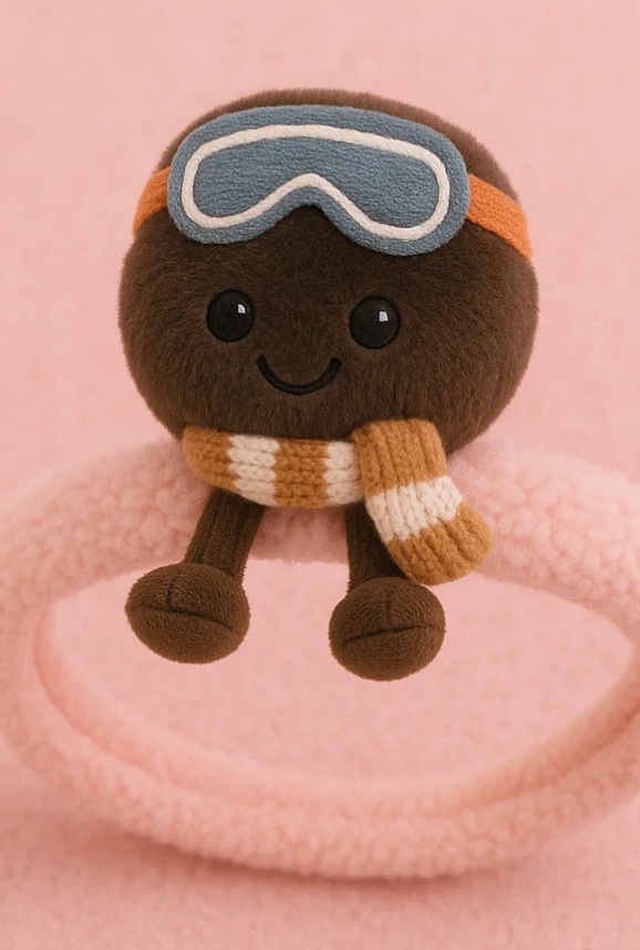 Diadema de Peluche para Bebé con Bufanda y Gafas | Accesorio de Invierno Suave y Lindo