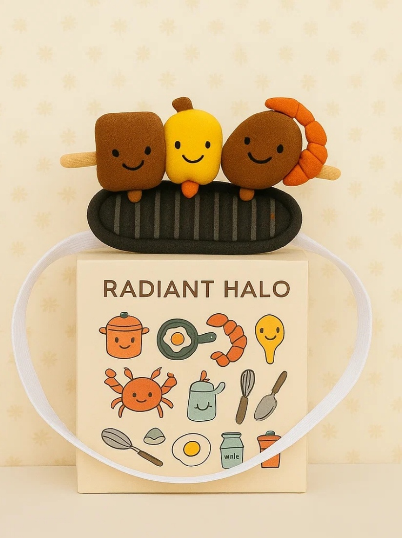Colorful Veggie Kebab Baby Headband - Radiant Halo