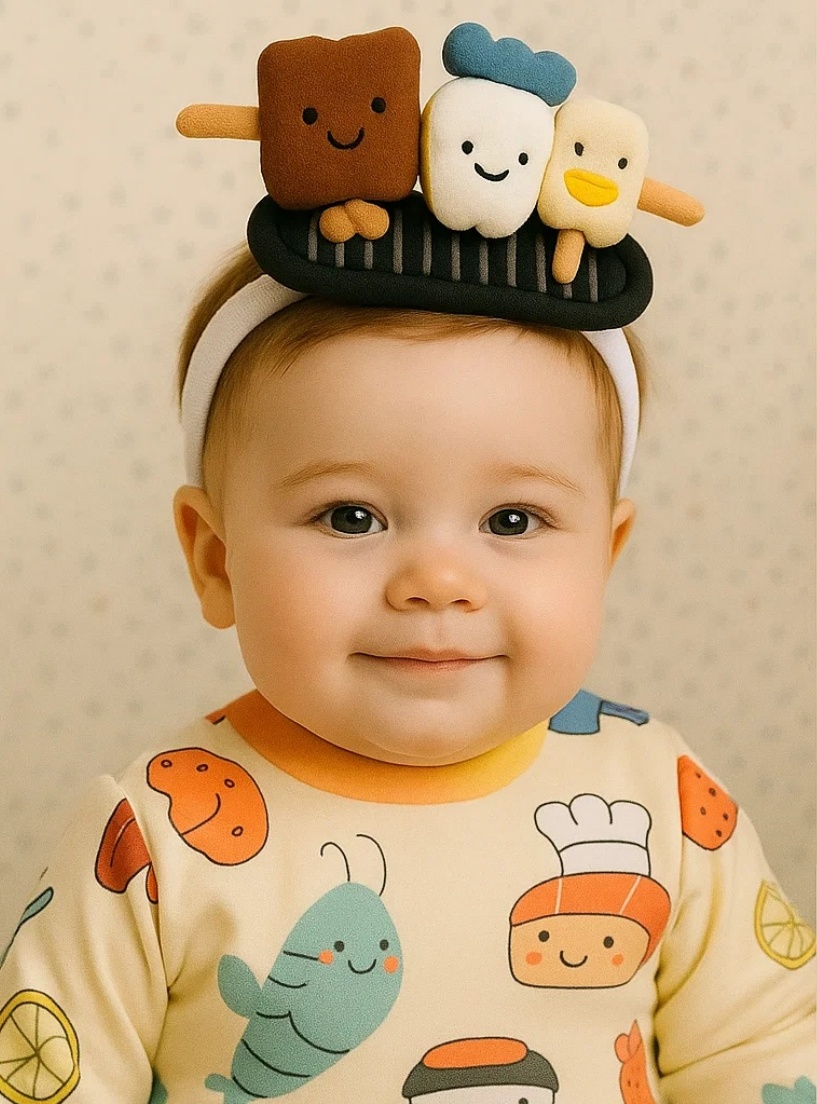 Veggie Kebab Baby Headband - Radiant Halo