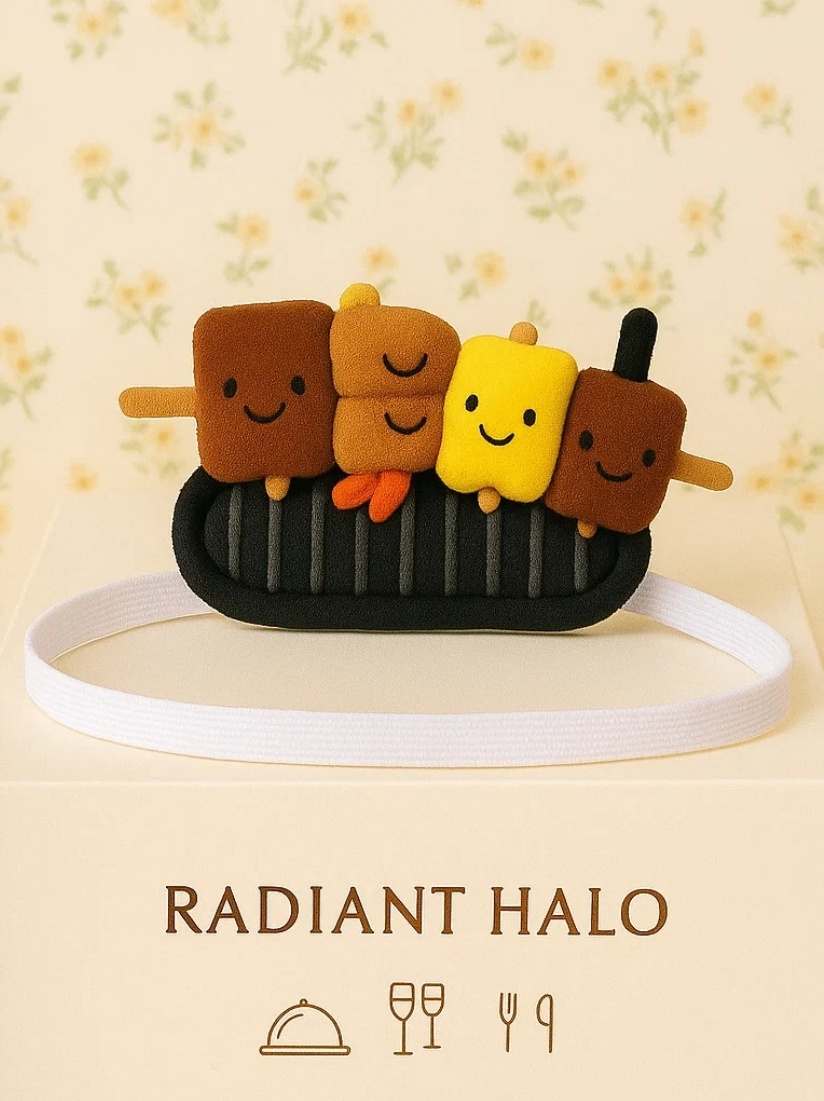 Vibrantní grilovaný zeleninový kebab pro děti - Radiant Halo