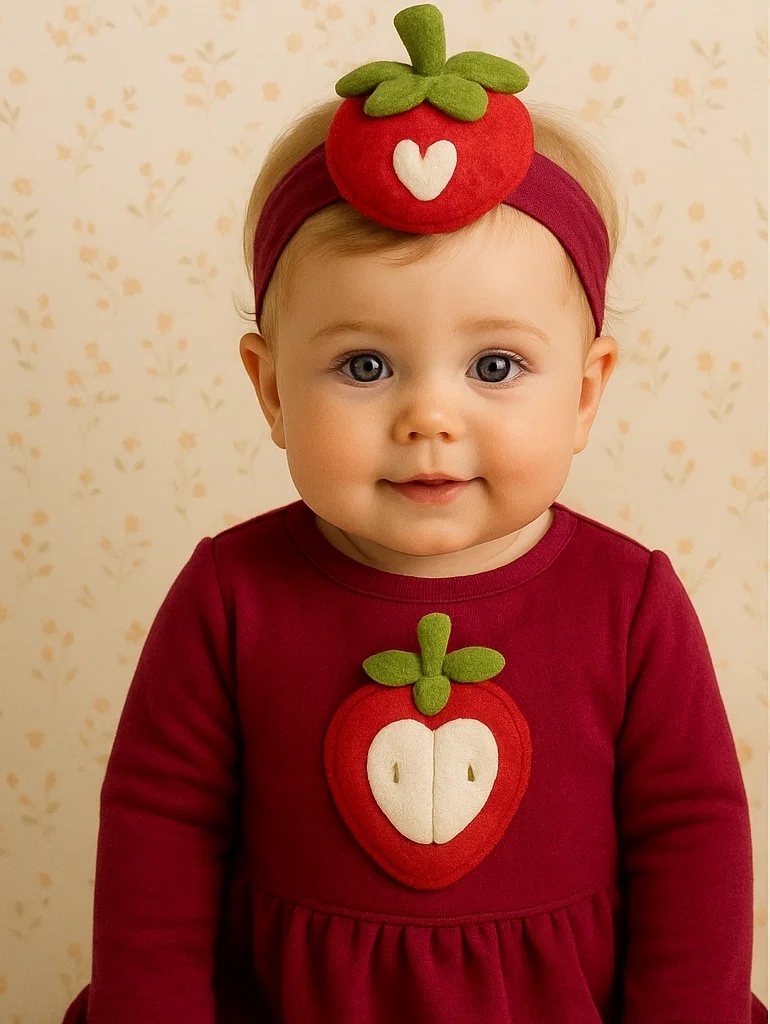 Strawberry Baby Headband - Sweet and Cute Design