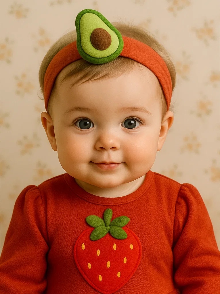 Avocado Baby Headband - Stylish and Fun Design