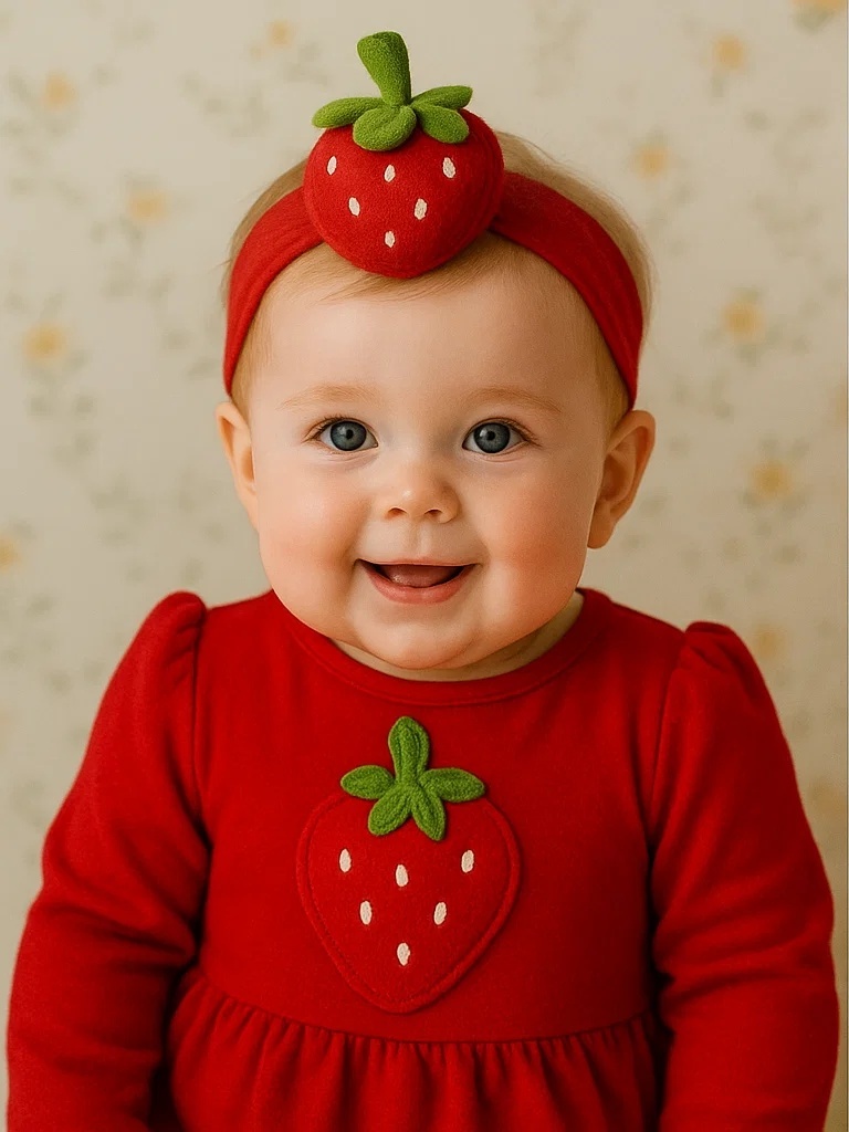 Strawberry Baby Headband - Adorable and Sweet
