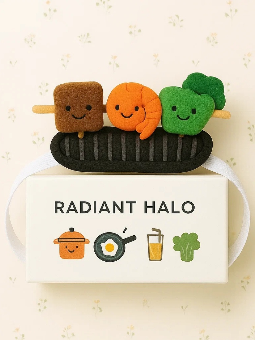 Vibrant Grilled Veggie Kebab Baby Headband - Radiant Halo