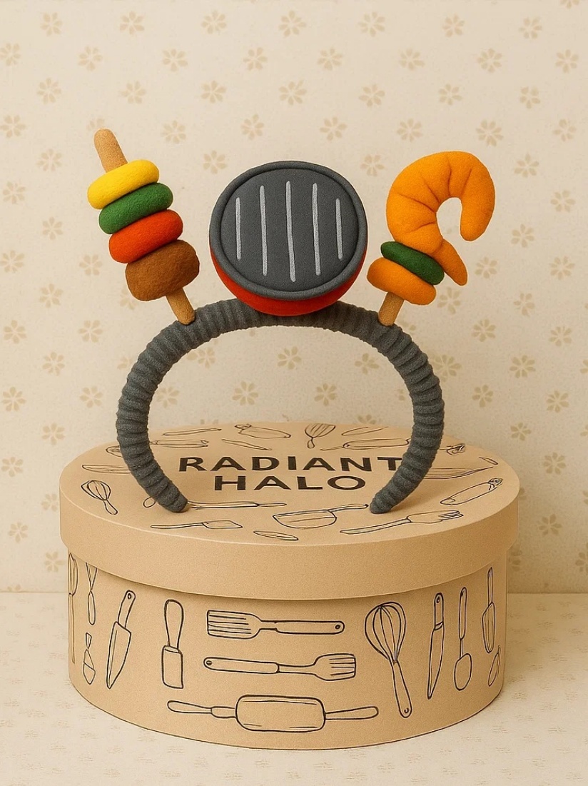 Vibrante Grilled Veggie Kebab Baby Headband - Radiant Halo