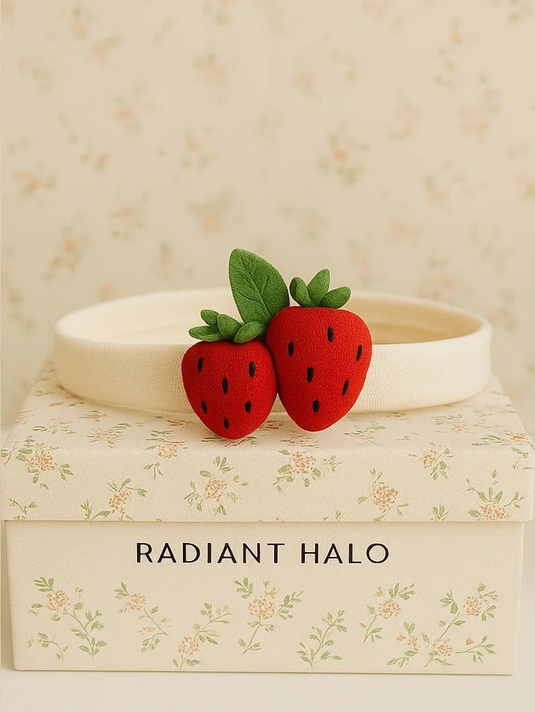 Bandeau de Fraise pour Bébé - Mignon et Charmant