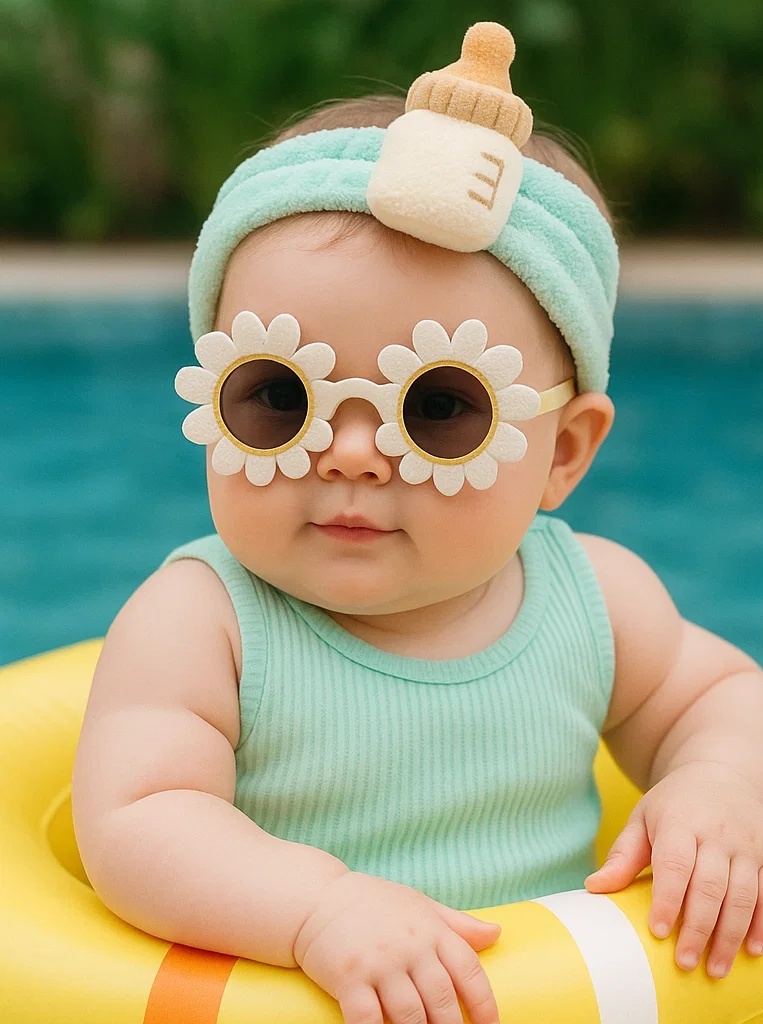 Mini Milk Bottle Baby Plush Headband – Cute Soft Headwear for Infants