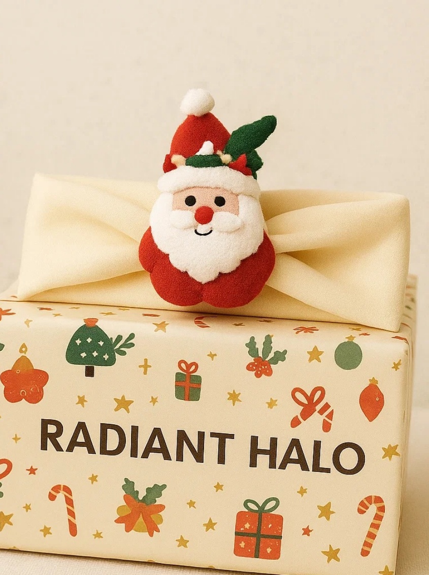 Christmas Santa Plush Baby Headbands for Holidays - Soft and Cute for Little Ones