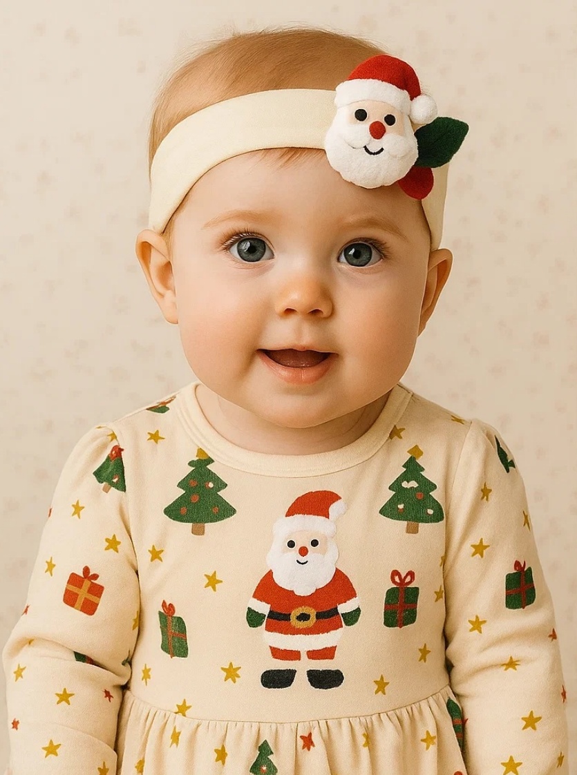 Holiday Cheer Baby Headband - Perfect for Christmas Family Gatherings