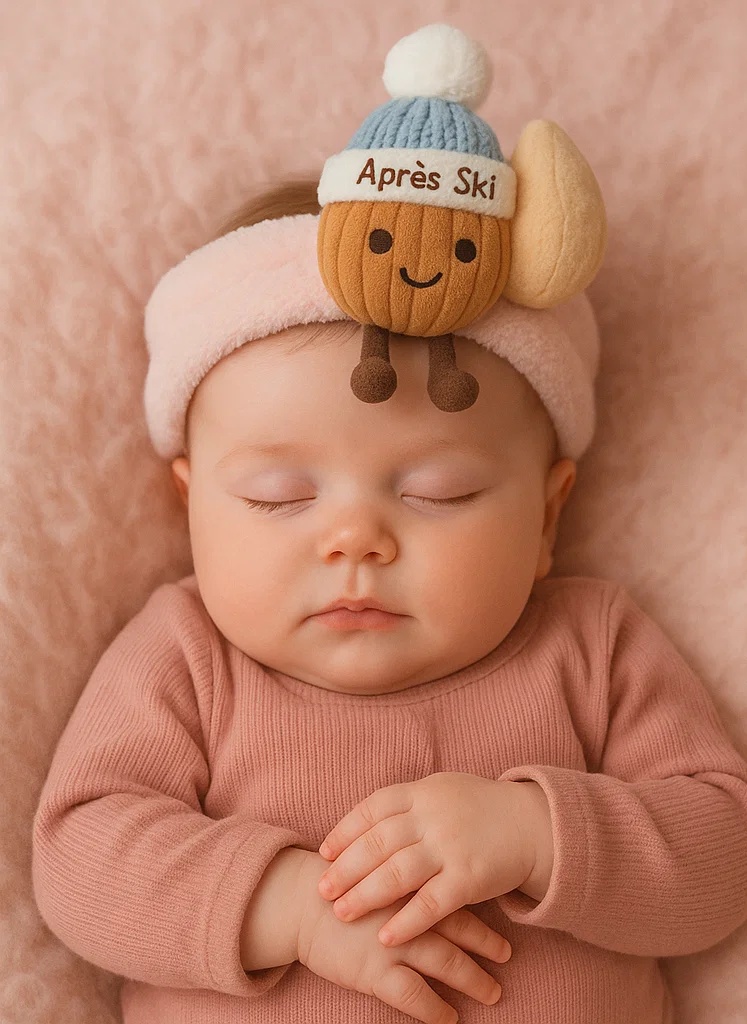 Süße Plüsch Baby Haarband - Après Ski