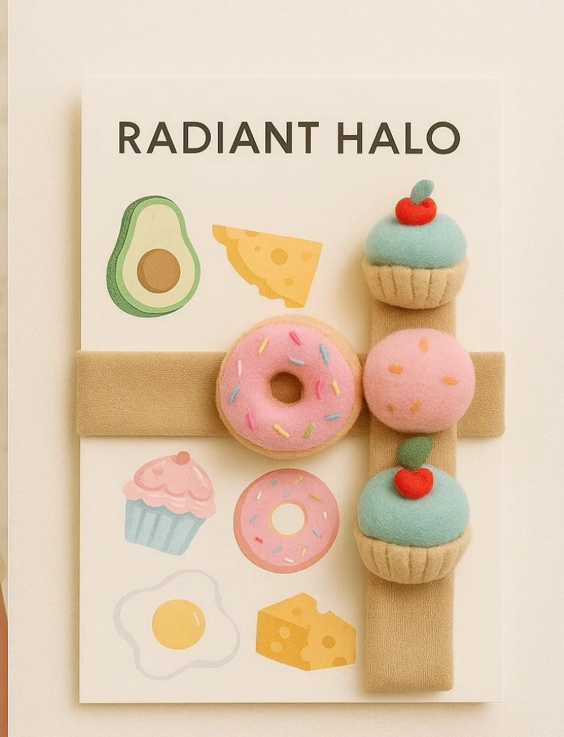 Colorful Donut and Cupcake Baby Headband
